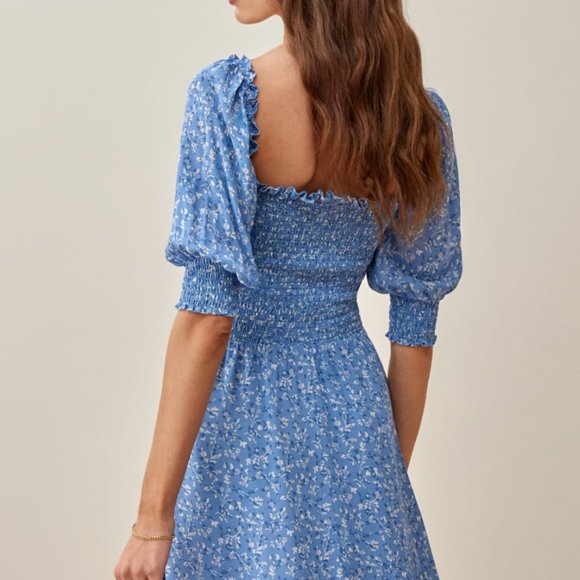 Reformation Smocked Dress - Picture 2 of 7